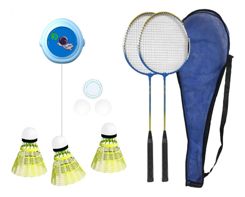Entrenador Individual De Raquetas Azules De 2 Piezas