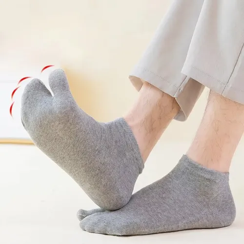 2 Pares De Calcetines Unisex Con Punta Tabi Para Kimono Y Sa