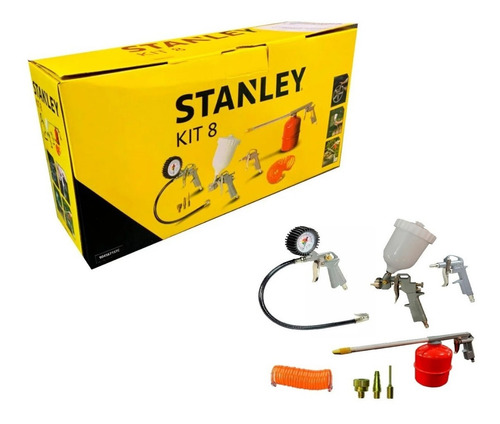 Kit De 8 Piezas Para Compresor Stanley 9045671stc