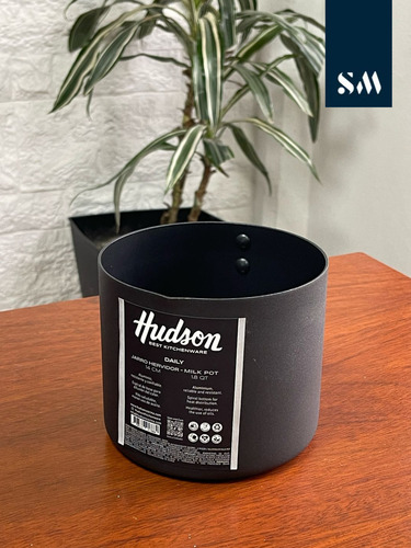 Juego De Bateria De Cocina Hudson Negro Daily 15 Piezas