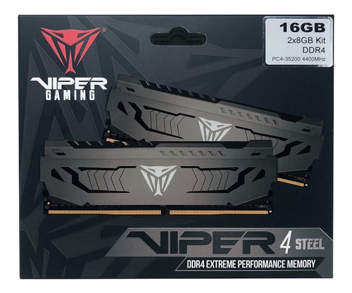 Imagem 1 de 1 de Memoria Ddr4 16gb 2x8gb 4400mhz Patriot Viper Steel Bdie Nfe