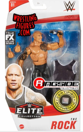 Imagen 1 de 2 de Figura De Elite 81 Wwe The Rock Con Accesorios Es Original