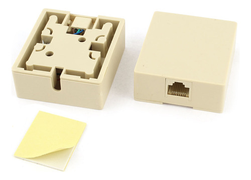 Roseta Rj45 Exterior 8p8c Con Adhesivo Pack X10