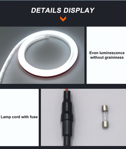 Tira Led Drl Dinámica P/cofre Flexible Con Direccional
