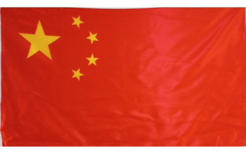 Bandera De China (tamaño 90cm X 150cm) Doble Faz Tela Polies