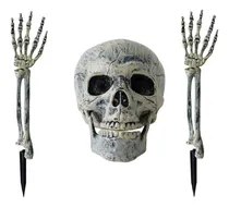 Comprar Decoracion Jardin Halloween Calavera Brilla En La Oscuridad
