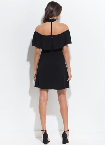 Vestido Curto Quintess Preto Tamanho P