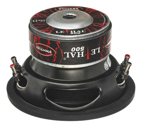 Alto Falante Lethal 500 8 Pol 4 Ohms 500w Shocker Cor Preto