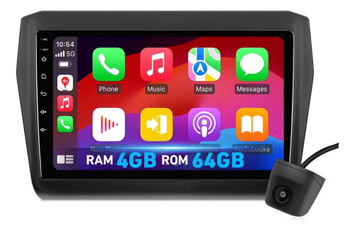 Estéreo 4+64g Carplay Para Suzuki Swift 2018-2024 4k Wifi6