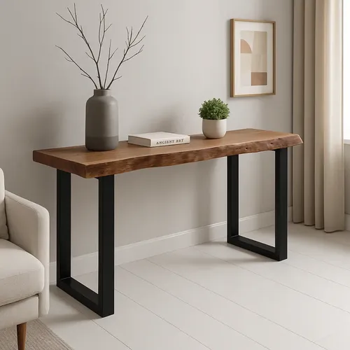 Bancada Aparador Rústico Madeira Maciça 160cmx30cmx75cm Marrom