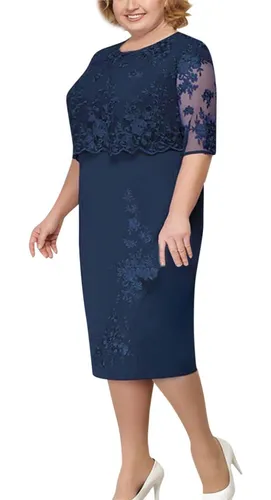 Vestido de mãe de noiva deals plus size