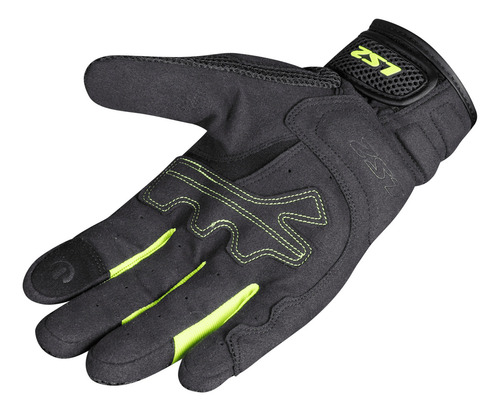 Guante Moto Ruta Protección Ls2 Kubra Color Negro Talle Xl