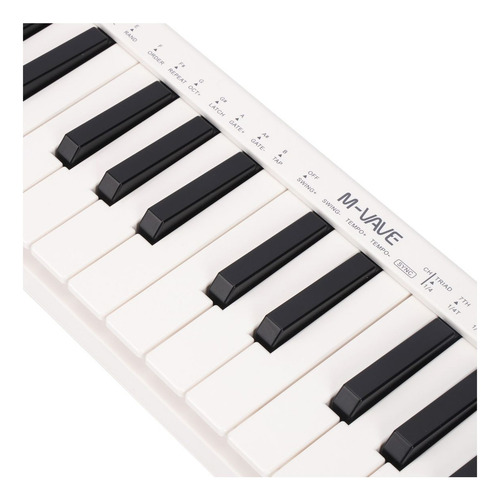 Teclado Controlador M-vave Smk-25 Mini Branco 25 Teclas