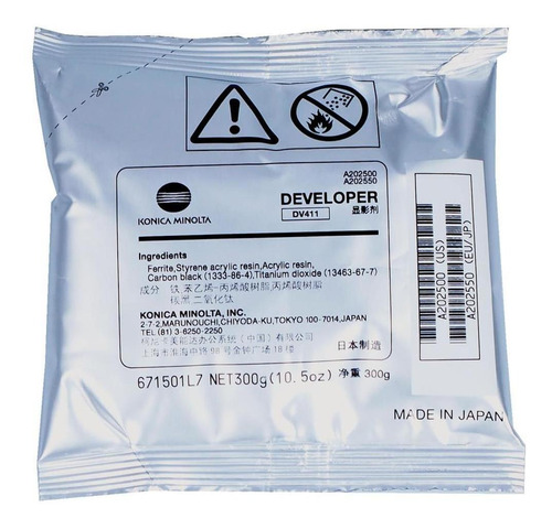 Imagen 1 de 2 de Revelador Original Konica Dv-411 Bizhub 223 283 36 363 42 42