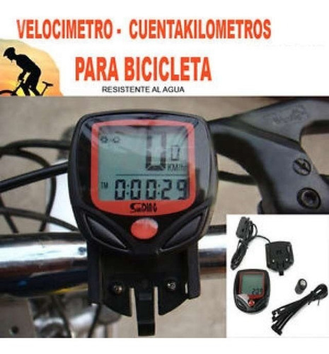 Velocimetro Bicicleta Cuenta Kilometros 15 Func Desmontable
