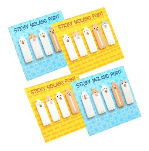 Genial Set De 4 Bloques Sticky Notes Notitas De Molang Point