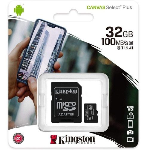 Tarjeta De Memoria Micro Sd Hc 32gb Kingston Clase10 Chacao