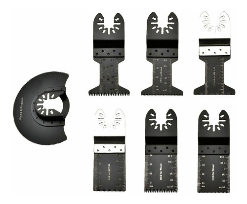 7 Sierras Para Multiherramientas Oscilantes, Madera-metal 