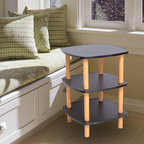 Mesa Auxiliar Pequeña Para Sofá,mesa Para Bebidas De Negro