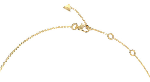 Collar Dije De Acero Inoxidable Guess Jubn04150jwygmct/u Diseño De Circular Dorado