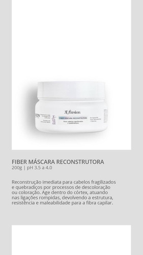Máscara Reconstrutora Fiber 3d Fusion 60g Para Viagem London