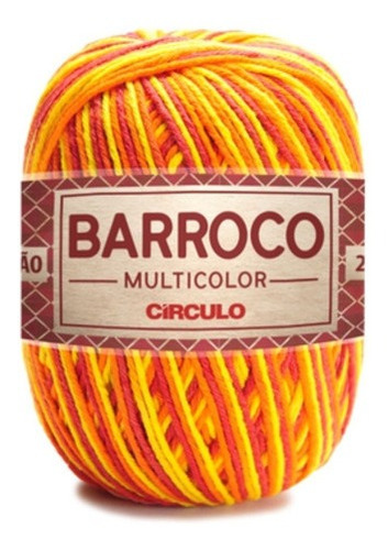 Barbante Barroco Multicolor 200g 226m Diversas Cores Top