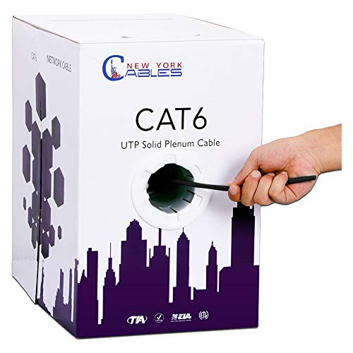 Cat6 Plenum Cable 1000ft Cmp | Plenum Rated Wire Tested...