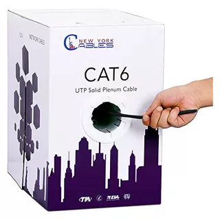 Cat6 Plenum Cable 1000ft Cmp | Plenum Rated Wire Tested...
