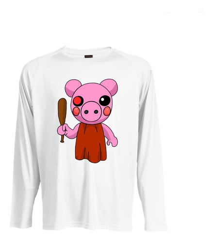 Camiseta Polar Manga Larga Polera Niñas Piggy Roblox