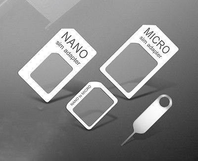 10pcs Nano Sim Tarjeta Al Convertidor Del Adaptador Estándar