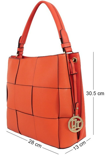 Imagen 3 de 6 de Bolso Para Dama Elegante Cuadros Frontales Moda Lms-140