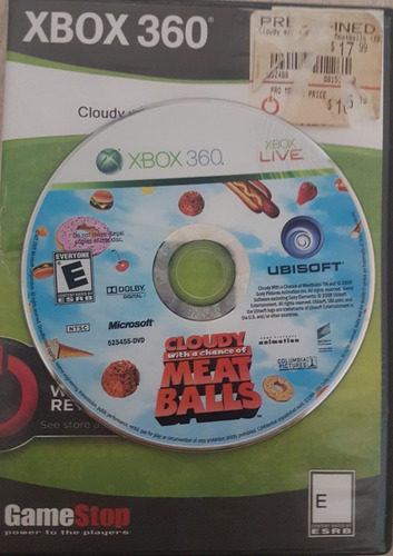 Cloudy With A Chance Of Meatballs Xbox 360 (Usado)