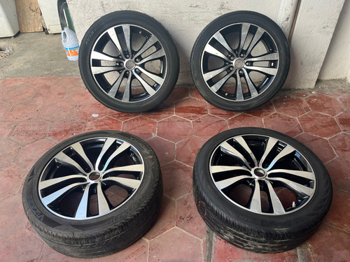 Rines 18 Honda Accord Civic Crv Original Rines Solos Negro Aluminio (Usado)