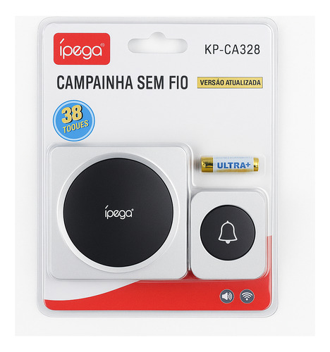Campainha Residencial Sem Fio Longo Alcance 200m Prova Dágua N! 127/220V
