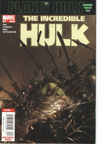 Comic Marvel Planet Hulk The Incredible Hulk 6 #6 Español 