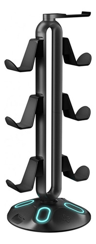 Suporte De Fone De Ouvido Com 2 Portas De Carregamento Usb E