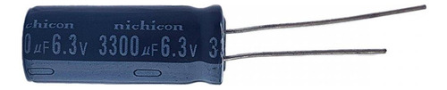 Kit 10 Capacitor Eletrolítico Nichicon 3300uf - Uhw0j332mpd