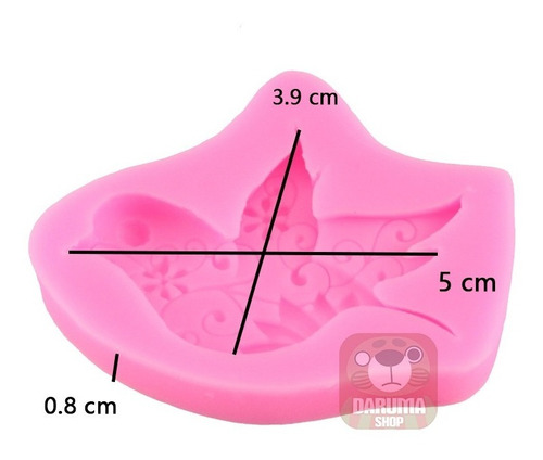 Imagen 2 de 6 de Molde Silicona Ave Paloma Paz Fondant Porcelana