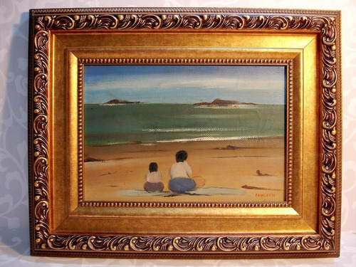 José Pancetti Obra Original Praia Ost 24x34cm Oportunidade