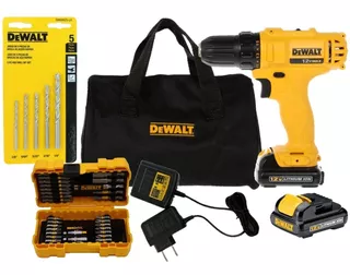 Taladro atornillador inalámbrico de 10mm DeWalt DCD700AC2 12V + accesorios con bolso 12V