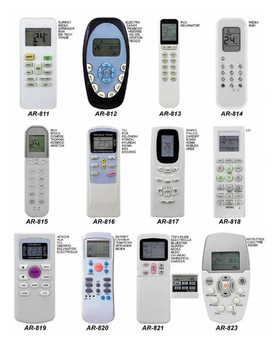 Control Remoto Aire Acondicionado Sanyo Noblex Philco Sigma
