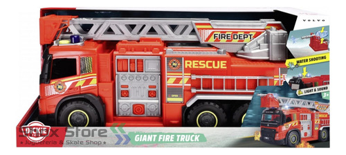 Camion Bomberos Gigante Dickie Toys Lanzador Agua Luz Sonido