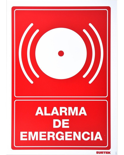Kit 3 Piezas Señal Alarma De Emergencia Surtek Ses46 /v