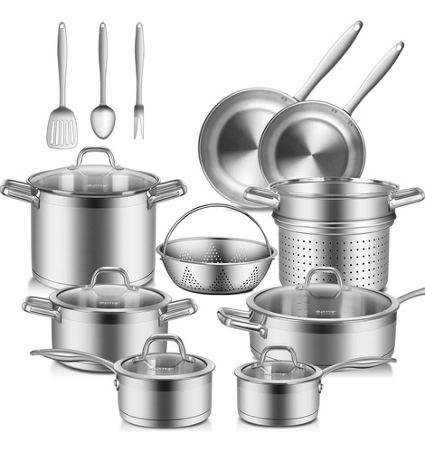 Duxtop Ssib 17 Juego De 17 Piezas De Utensilios De Cocina De