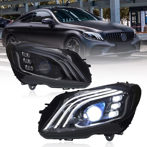 Faro Delantero Led Para Merced Accesorio Benz Coupe Clase