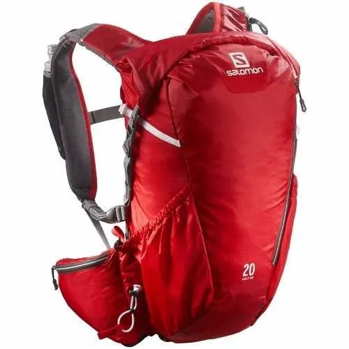 Mochila trekking Salomon Agile AW color rojo 20L