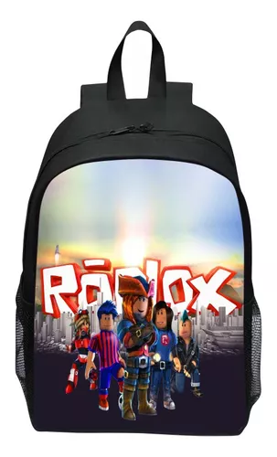 Novo Desenho Animado Estampado De Mochila Roblox Em Torno Do