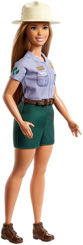 Muñeca Barbie 30cm Profesiones Guarda Bosques Mattel Gnb31
