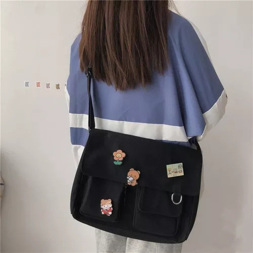 Mochila De Estilo Japonés. Bolsa Tipo Bandolera De Gran Capa