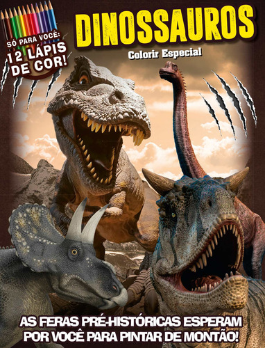 Dinossauros - Colorir especial, de On Line Editora. Editorial IBC - Instituto Brasileiro de Cultura Ltda, capa mole em português, 2020